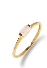 pretty rainbow moonstone 10k yellow gold baby ring